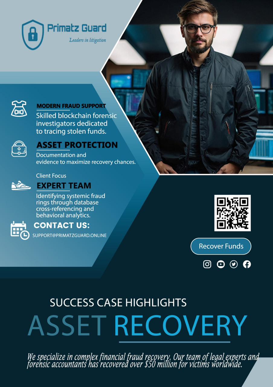 Recommended Recovery Specialists for Crypto Scam Victims | Contact Primatz - Guard Global Cyber Crimes Division